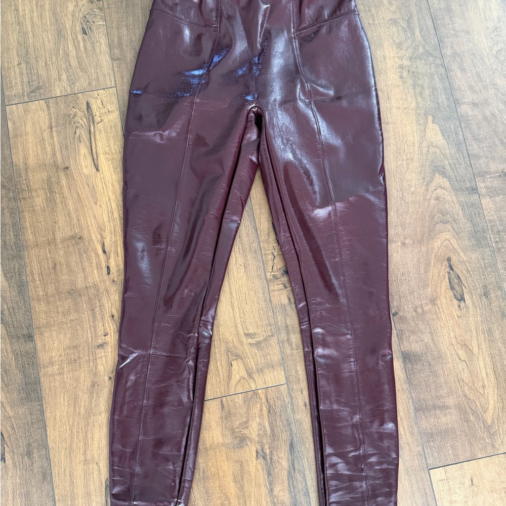 SPANX Deep Burgundy Leggings